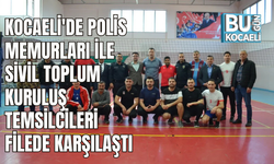 KOCAELİ'DE POLİS MEMURLARI İLE SİVİL TOPLUM KURULUŞ TEMSİLCİLERİ FİLEDE KARŞILAŞTI