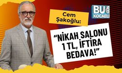 Cem Şakoğlu: “Nikah Salonu 1 TL, İftira Bedava!”