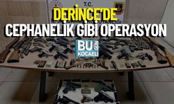 Derince’de Cephanelik Gibi Operasyon: 18 Ruhsatsız Silah Ele Geçirildi!