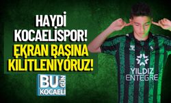 Haydi Kocaelispor! Ekran başına kilitleniyoruz!