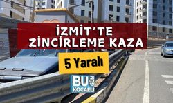 İzmit’te Zincirleme Kaza: 5 Yaralı