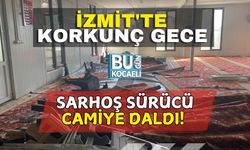 İzmit'te Korkunç Gece, Sarhoş Sürücü Camiye Daldı!