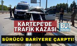 Kartepe'de Trafik Kazası: Sürücü Bariyere Çarptı!