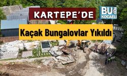 Kartepe’de Kaçak Bungalovlar Yıkıldı