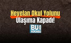 Heyelan Okul Yolunu Ulaşıma Kapadı!