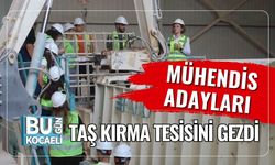 Mühendis Adayları Taş Kırma Tesisini Gezdi