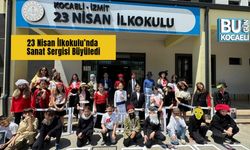 23 Nisan İlkokulu’nda Sanat Sergisi Büyüledi