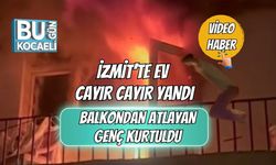 Yangından Balkondan Atlayıp Kurtuldu