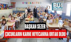 Başkan Sezer Çocukların Karne Heyecanına Ortak Oldu