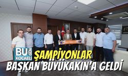 Şampiyonlar, Başkan Büyükakın’a Geldi