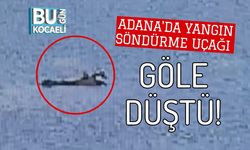 Adana'da yangın söndürme uçağı göle düştü!