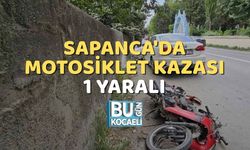 Sapanca'da Motosiklet Kazası: 1 Yaralı