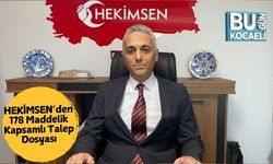 HEKİMSEN’den 178 Maddelik Kapsamlı Talep Dosyası