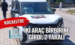 Kocaeli'de İki Araç Birbirine Girdi; 2 Yaralı