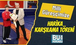 Milli Güreşçimize Harika Karşılama Töreni