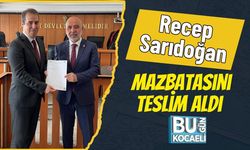 Recep Sarıdoğan Mazbatasını Teslim Aldı