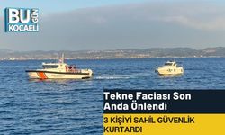 Tekne Faciası Son Anda Önlendi: 3 Kişiyi Sahil Güvenlik Kurtardı