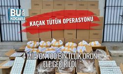 Kaçak Tütün Operasyonu: 4 Milyon 700 Bin TL'lik Ürün Ele Geçirildi