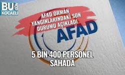 AFAD Orman Yangınlarındaki Son Durumu Açıkladı: 5 Bin 400 Personel Sahada