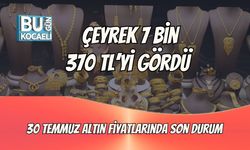 Çeyrek 7 Bin 370 TL’yi Gördü