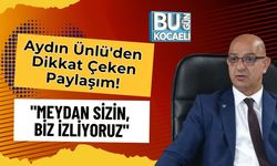 Aydın Ünlü'den Dikkat Çeken Paylaşım! "Meydan Sizin, Biz İzliyoruz"