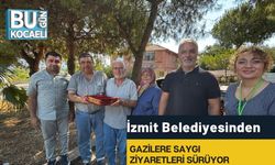 İzmit Belediyesinden gazilere saygı ziyaretleri sürüyor