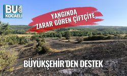 Yangında Zarar Gören Çiftçiye Büyükşehir’den Destek