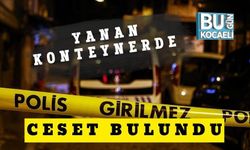 Yanan Konteynerde Ceset Bulundu