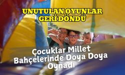 Unutulan Oyunlar Geri Döndü: Çocuklar Millet Bahçelerinde Doya Doya Oynadı