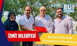 İzmit Belediyesi Gazilerimize Vefa Ziyaretlerini Sürdürüyor