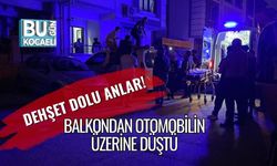 Dehşet Dolu Anlar! Balkondan Otomobilin Üzerine Düştü
