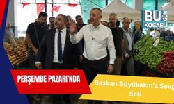 Perşembe Pazarı’nda Başkan Büyükakın’a Sevgi Seli