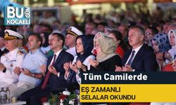 Tüm Camilerde Eş Zamanlı Selalar Okundu
