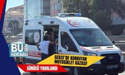 Gebze’de Korkutan Motosiklet Kazası! Sürücü Yaralandı