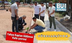 Yahya Kaptan Gülümse Kafe çevresi güzelleşiyor
