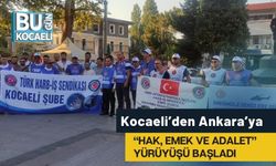 “Hak, Emek ve Adalet” Yürüyüşü Başladı