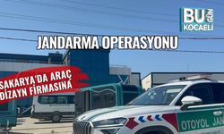 Sakarya’da araç dizayn firmasına jandarma operasyonu