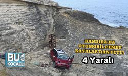 Kandıra'da Otomobil Pembe Kayalar’dan Uçtu! 4 Yaralı