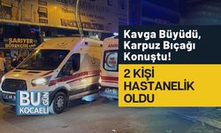 Kavga Büyüdü, Karpuz Bıçağı Konuştu! 2 Kişi Hastanelik Oldu