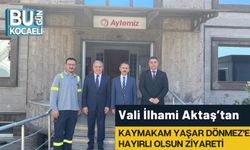 Vali İlhami Aktaş’tan Kaymakam Yaşar Dönmez’e Hayırlı Olsun Ziyareti