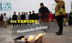 354 Yangına Müdahale Ettiler