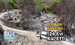 Orman Yangını 24 Evi Kül Etti