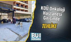 KOÜ Onkoloji Hastanesi Girişinde Tehlike