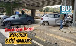 Zincirleme Kaza! 2’si Çocuk 5 Kişi Yaralandı