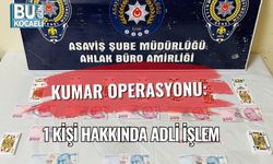 Kumar Operasyonu: 1 Kişi Hakkında Adli İşlem
