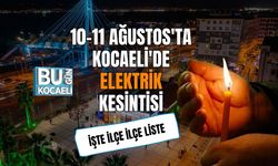 10-11 Ağustos'ta Kocaeli'de Elektrik Kesintisi
