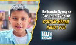 Balkonda Oynayan Çocuğun Ayağına Yorgun Mermi İsabet Etti