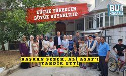 Küçük Yürekten Büyük Duyarlılık: Başkan Sezer, Ali Asaf’ı Takdir Etti