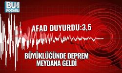 AFAD Duyurdu:3,5 Büyüklüğünde Deprem Meydana Geldi