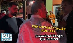CHP Kocaeli Gençlik Kolları Karamürsel Yangını İçin Seferber